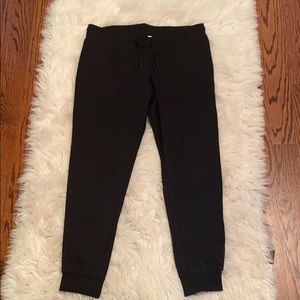 black joggers